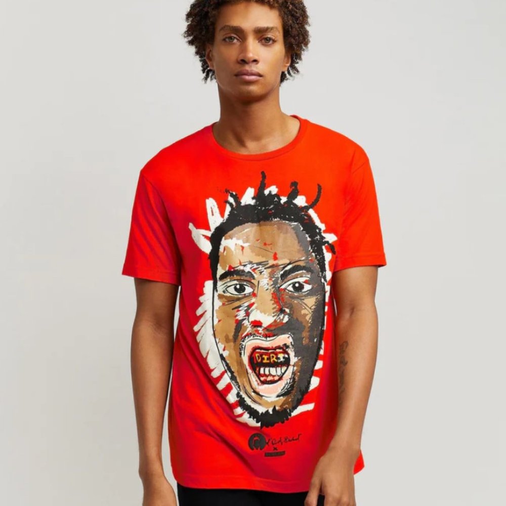 New Reason X ODB Wu-Tang Scribble T-Shirt Shirt Red - Picture 2 of 5